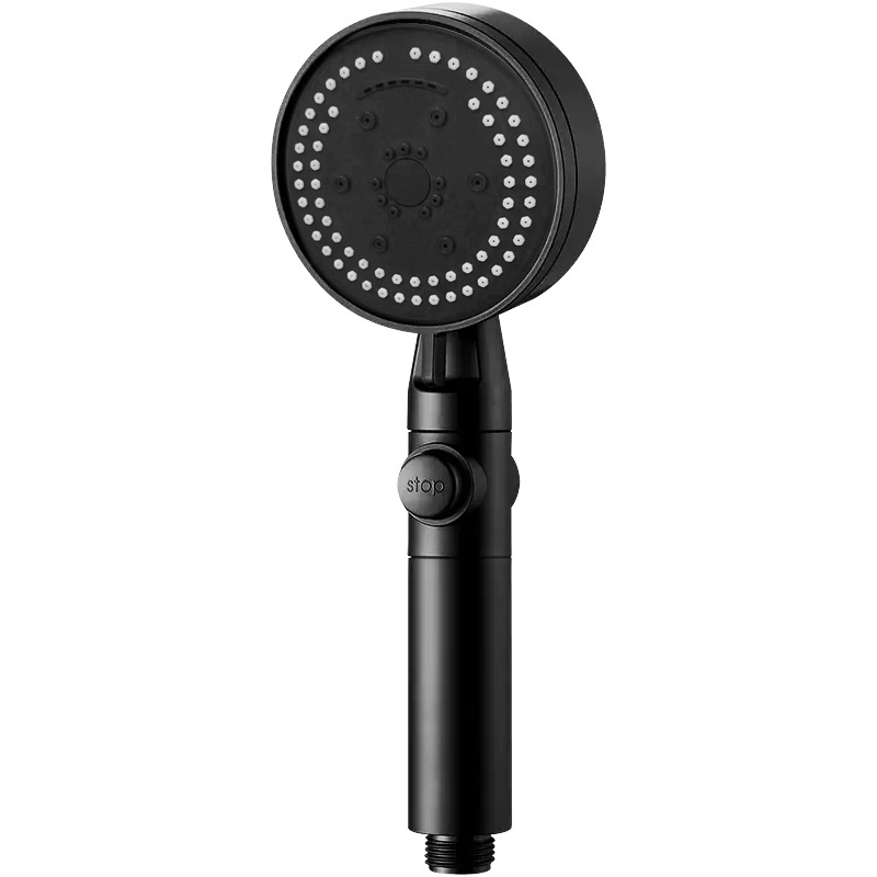 Shower head set: Eight-speed pressurized handheld with one-button switch, household shower, pressurized bath heater, showerhead Item Picture