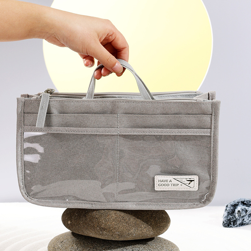 Runhui Wabi-sabi style bag-in-bag Simple Cosmetics Storage Bag Portable bag-in-bag Multi-functional makeup Bag wholesale Application Scenario