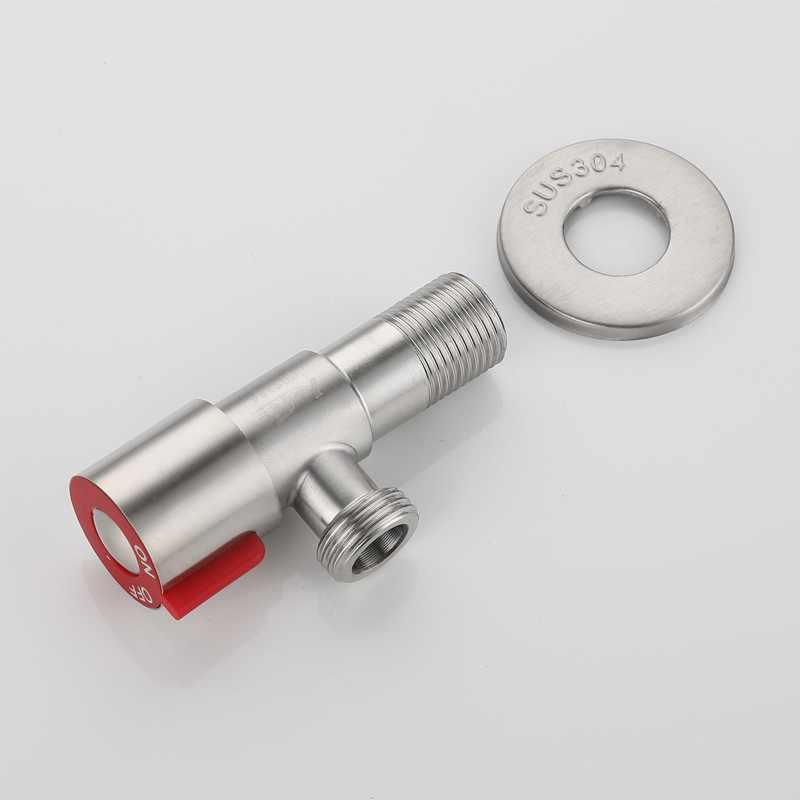 Wholesale of cross-border stainless steel Angle valves for household bathroom water heaters, one-inlet and one-outlet Angle valves, and 4-minute eight-shaped toilets Application Scenario