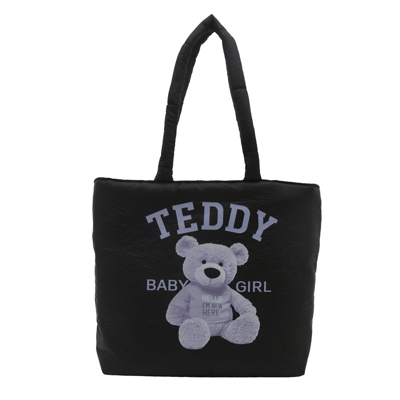 The 2024 autumn new single-shoulder bag tote bag is a cute, casual and individualistic large-capacity commuting single-shoulder bag with a laid-back style for women Item Picture