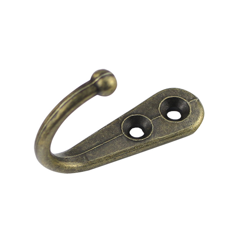 Black single hook wall-mounted jacket hook, wooden storage rack hook, storage rack hook, black single hook Application Scenario