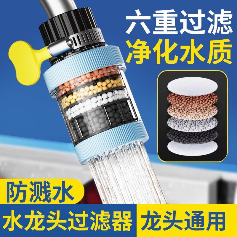 Faucet filter nozzle, universal tap water, kitchen splash guard, shower head splash guard, water purifier, household cross-border e-commerce Item Picture