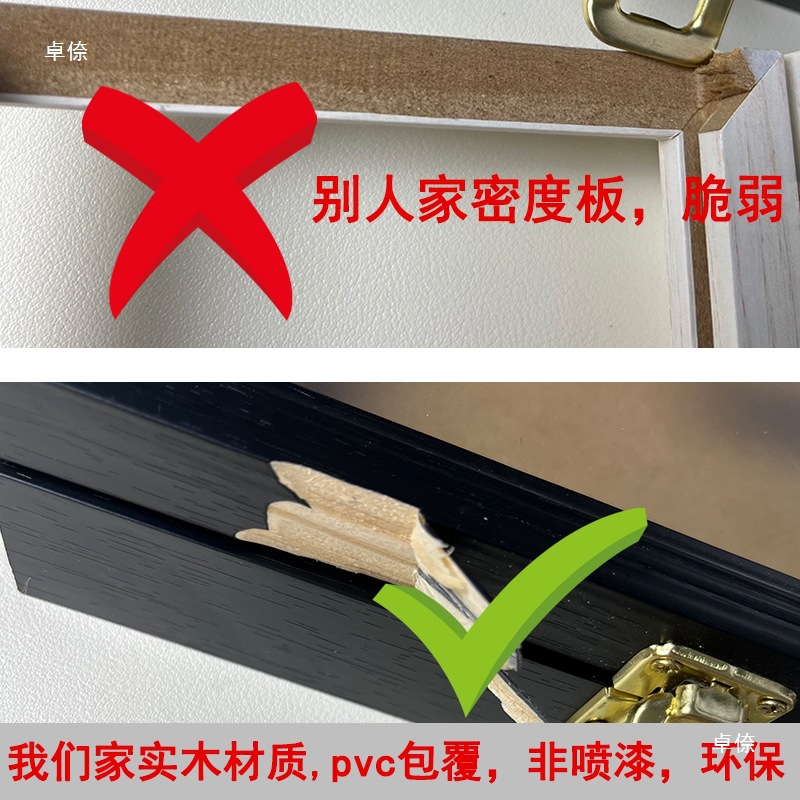Refrigerator sticker display board, dust-proof photo frame, storage frame, magnetic sticker museum, flip cover, solid wood photo frame display frame Application Scenario