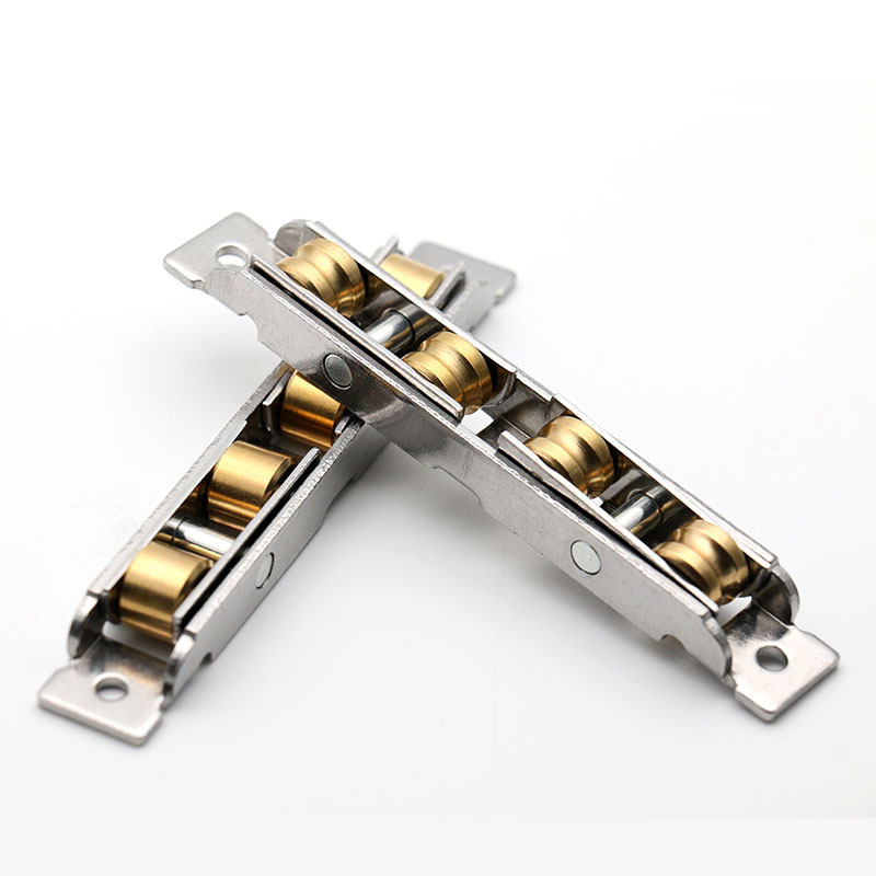 Stainless steel copper pulley, plastic-steel door and window pulley, copper wheel body, adjustable 7788 four-wheel, 8088 four-flat wheel, grooved wheel Specification drawing