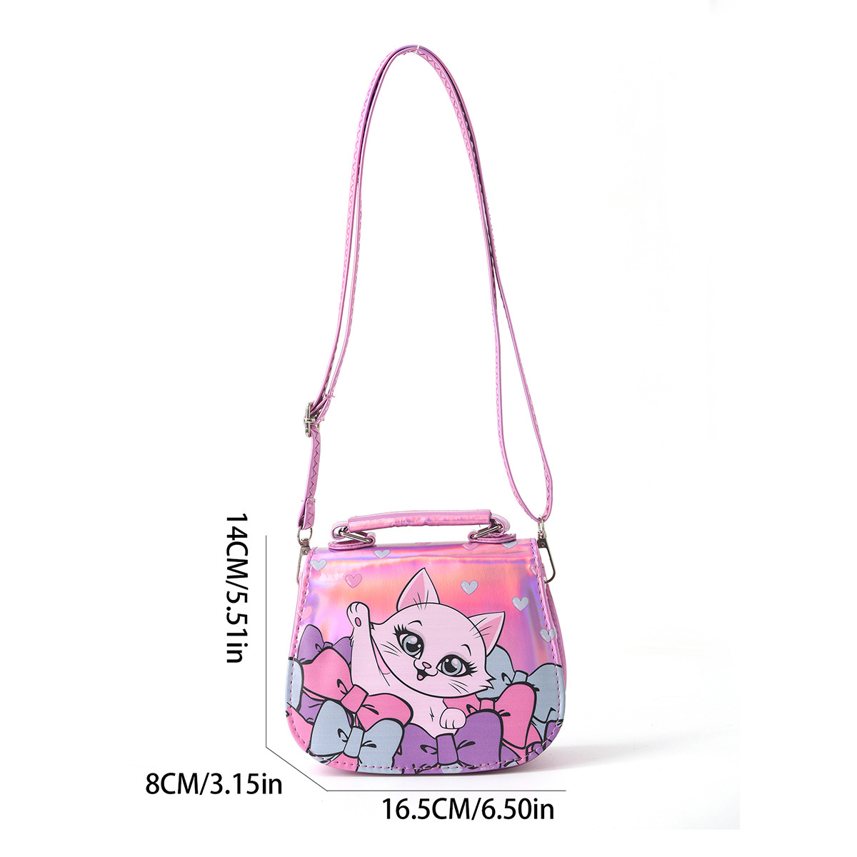 Wholesale of Korean-style children's bags for girls, unicorn crossbody cartoon girls, baby hand-held crossbody coin purps details Picture