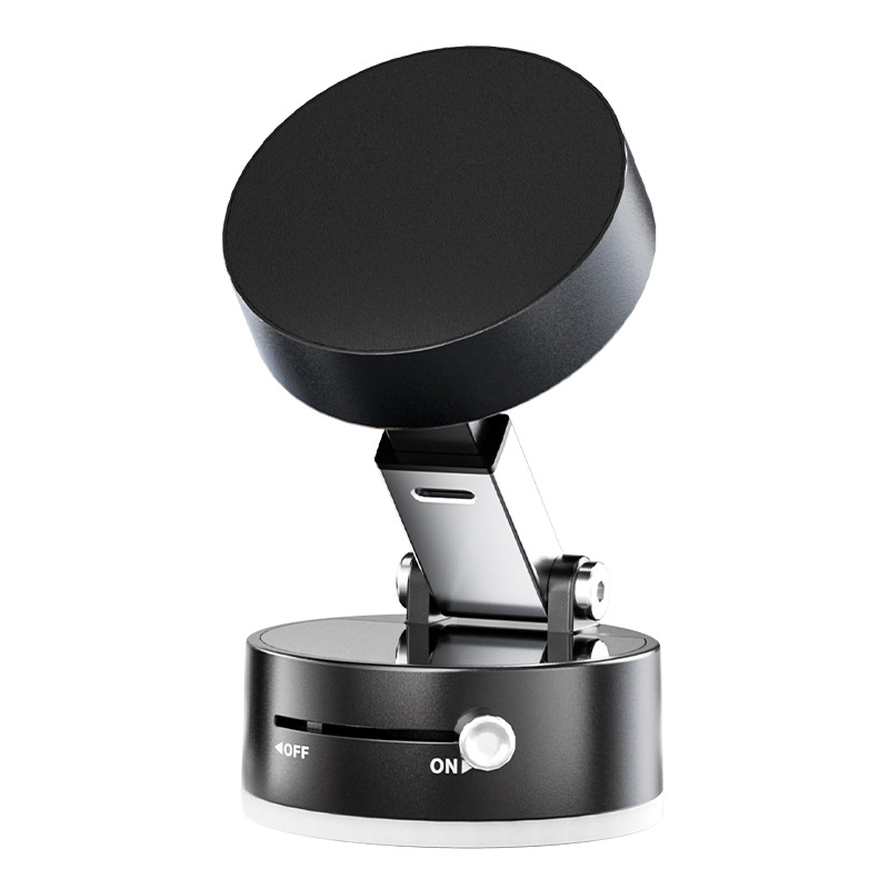 Vacuum magnetic mobile phone suction cup stand, dual-purpose car and home foldable storage lazy person support stand, mobile phone stand desktop Item Picture