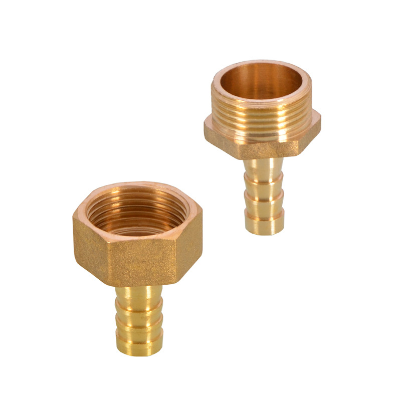 Brass pagoda head gas hose, natural gas gas joint, 4-inch and 6-inch internal and external thread green head adapter interface accessories Item Picture