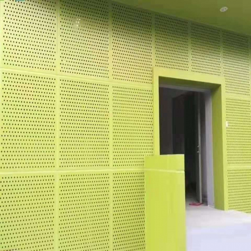 Perforated and punched aluminum single panel curtain wall, shaped aluminum single panel exterior wall decoration, flower-patterned perforated aluminum-plastic panel, aluminum alloy manufacturer full figure