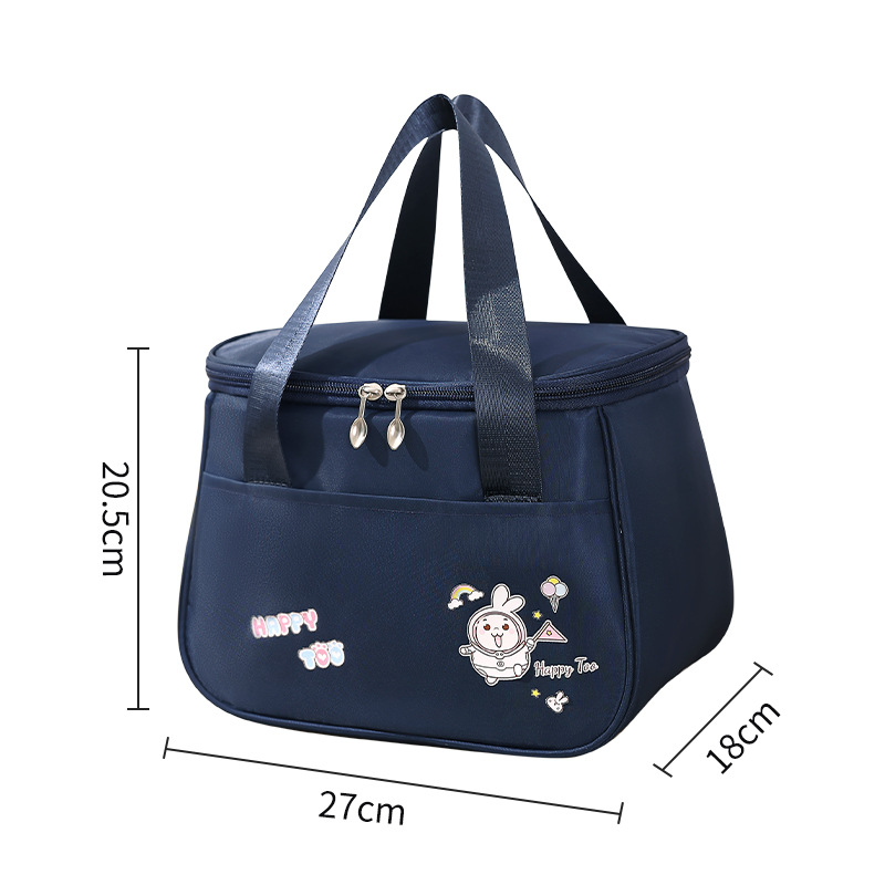 Runhui Vitality Cartoon Student Lunch Box Bag, bento Insulated Bag, Office Worker lunch box, handbag, food delivery insulated box Item Picture