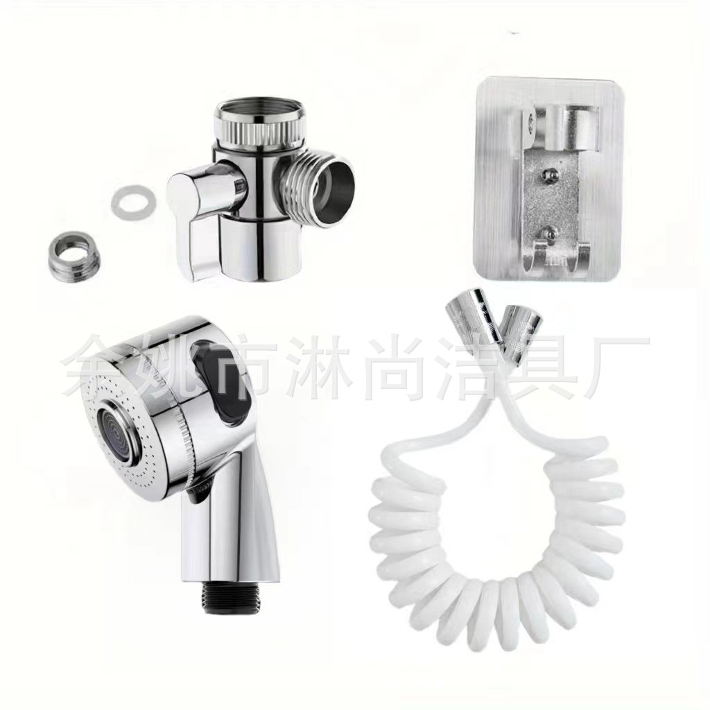 Cross-border children's hair and bath magic tool, bathroom mini showerhead joint extender, external water faucet full figure