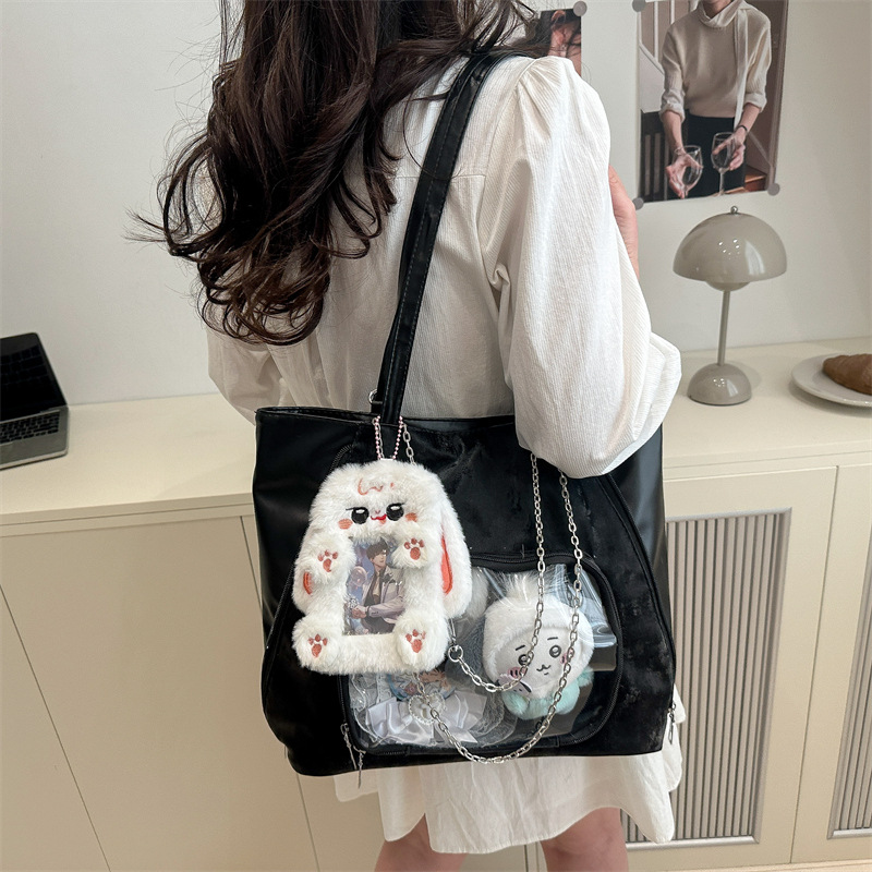 Korean Spring Girl Bag 2025 New Style, trendy and versatile, large-capacity single-shoulder tote bag, fashionable and casual backpack details Picture