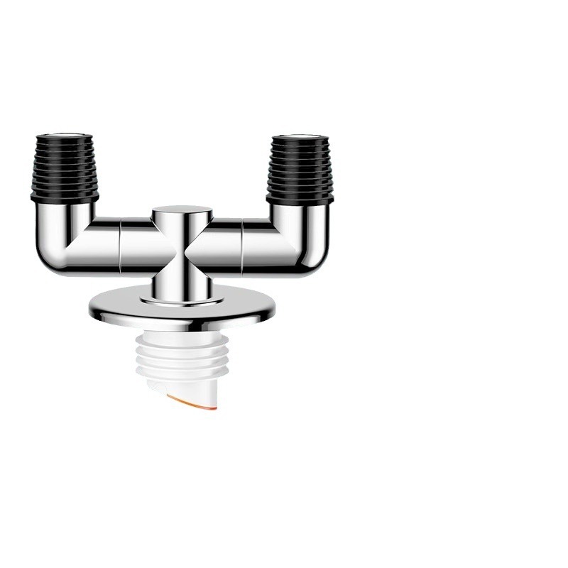 Sewer pipe, washing machine three-way drain pipe, floor drain special joint, anti-odor overflow three-way diverter, one split two Item Picture