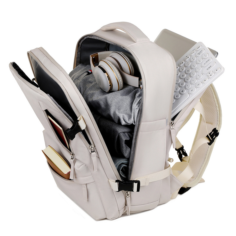 Large-capacity backpacks, independent shoe compartments, dry-wet separation, backpacks for short trips and business trips, college students' computer schoolbags details Picture
