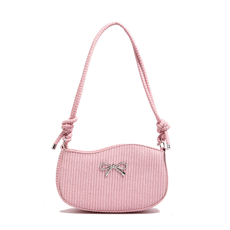 Cross-border Women's Bag 2025 new style single-shoulder crossbody small square bag, underarm bag, Korean version versatile bow coin purse Item Picture