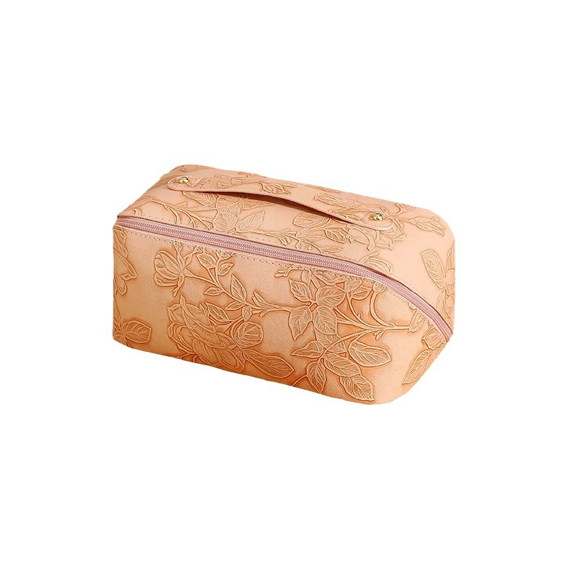 Runhui Retro Pillow Makeup Bag PU waterproof Storage Bag Wholesale Makeup Bag Large Capacity High-end Feel Item Picture