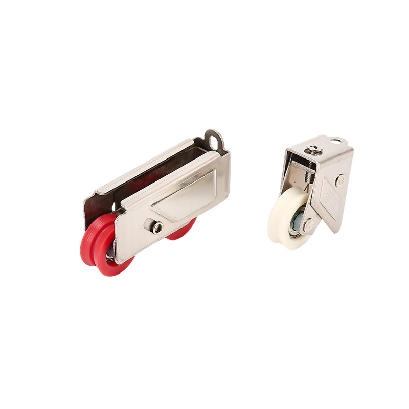 Sliding window pulley, door and window accessories, stainless steel shaft pulley, double-wheel aluminum alloy sliding door accessories, pulley track Application Scenario