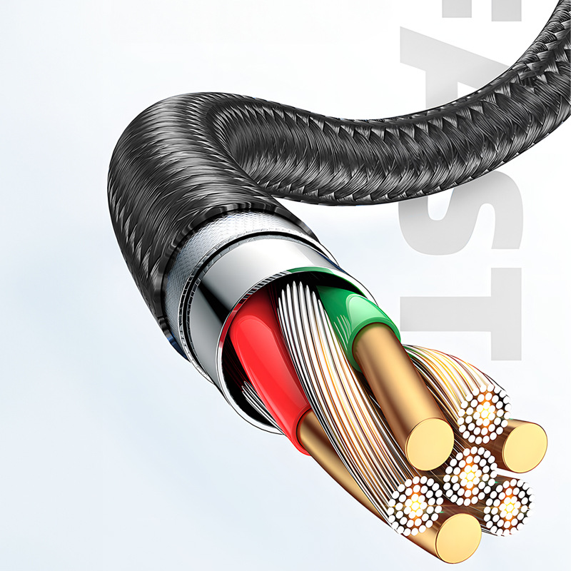 The new 100w fast charging digital display charging cable and data cable is suitable for Pingguo 30W Type-C flash charging 66w Specification drawing