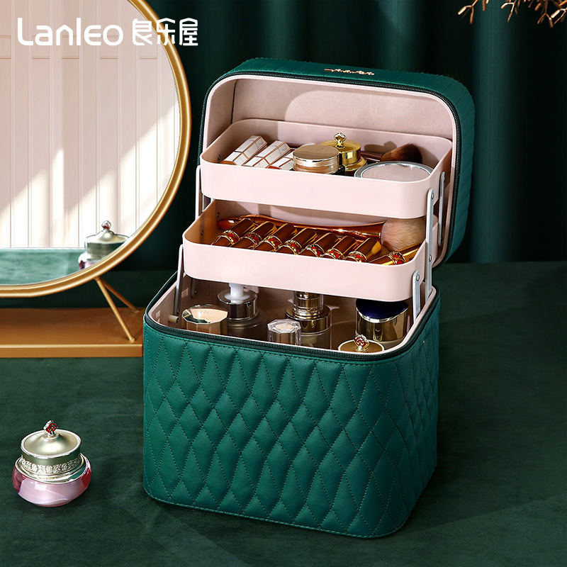 Xiu Ge large-capacity internet-famous makeup bag for women, portable and hand-held 2023ins style high-end nail art storage box Specification drawing