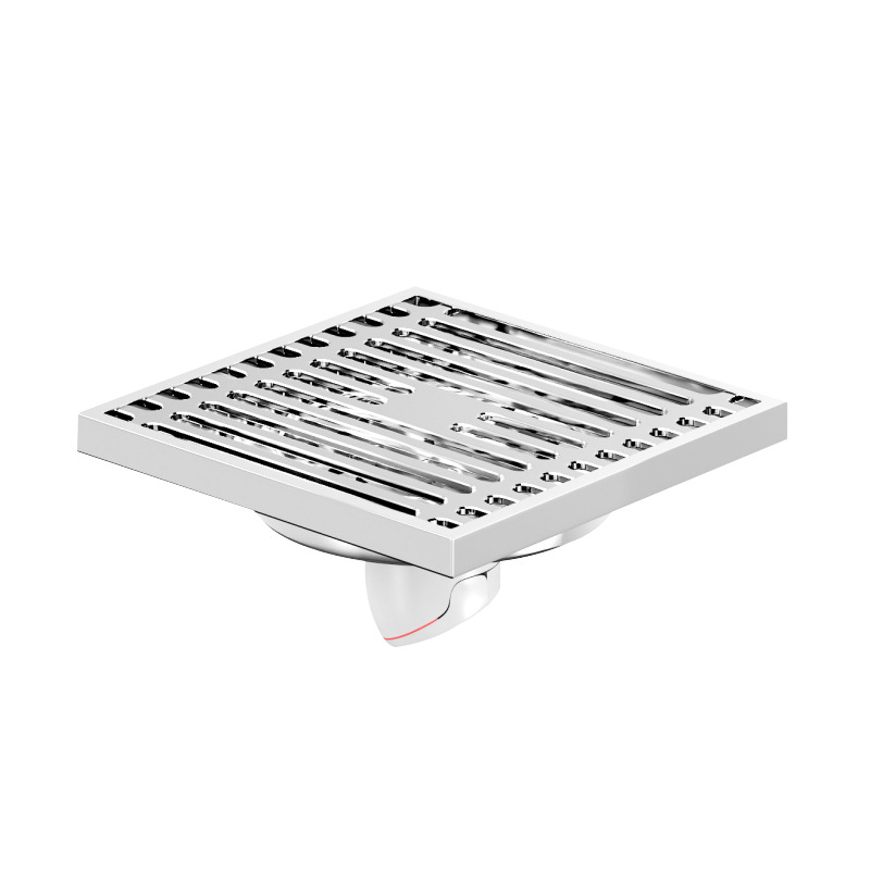 Chrome-plated all-copper floor drain is a universal anti-odor device for bathrooms, shower rooms, long invisible balconies and washing machines Item Picture