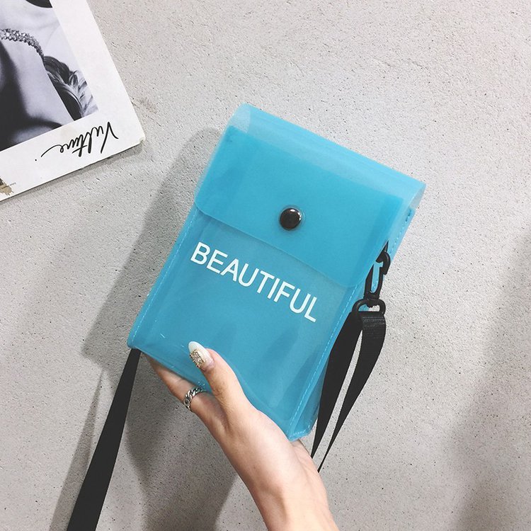 2020 Summer new PU women's bag, letter-style crossbody bag, PVC jelly bag, crossbody single-shoulder Application Scenario