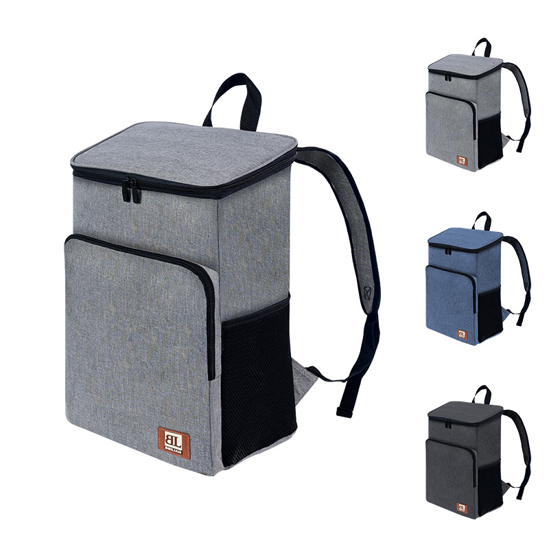 Runhui Cross-border Outdoor double-shoulder ice packs, large-capacity fresh-keeping ice packs, bento insulated bags, takeout delivery insulated boxes details Picture