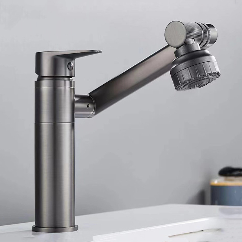 Cross-border Maneki Neko faucet for both hot and cold use, bathroom cabinet, washbasin, washbasin, universal rotating faucet details Picture