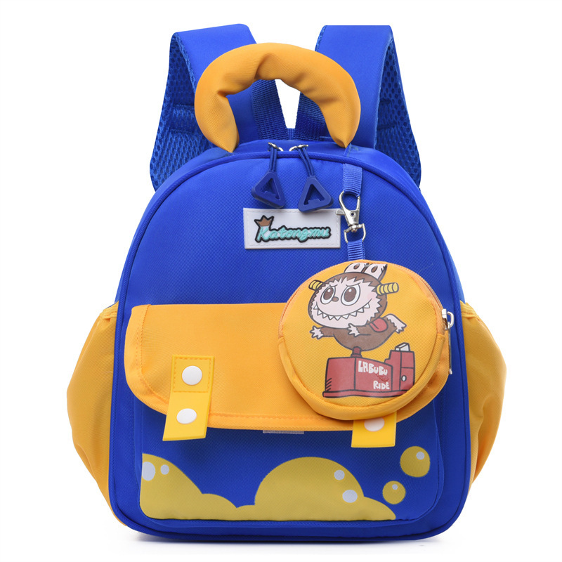 Cute little schoolbags for kindergarten children, snack bags for baby outings, trendy and color-matched children's backpacks Item Picture