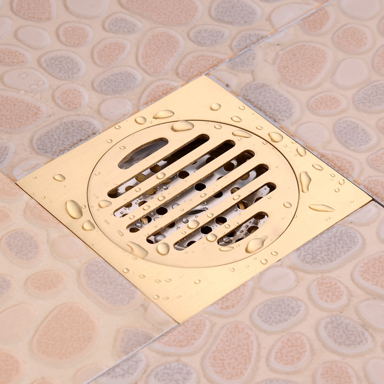 All-copper anti-odor and anti-overflow floor drain, bathroom drain, bathroom washing machine universal floor drain, square shower floor drain Application Scenario