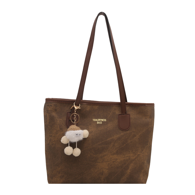 A high-quality, fashionable and versatile single-shoulder commuter bag for women, a new winter 2024 model, a large-capacity tote bag for students' classes Item Picture
