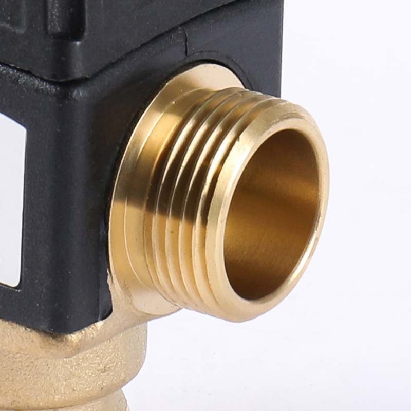 Cross-border best-selling brass constant-temperature mixing valve, automatic constant-temperature regulating mixing valve for hot and cold water, in stock from the manufacturer Specification drawing