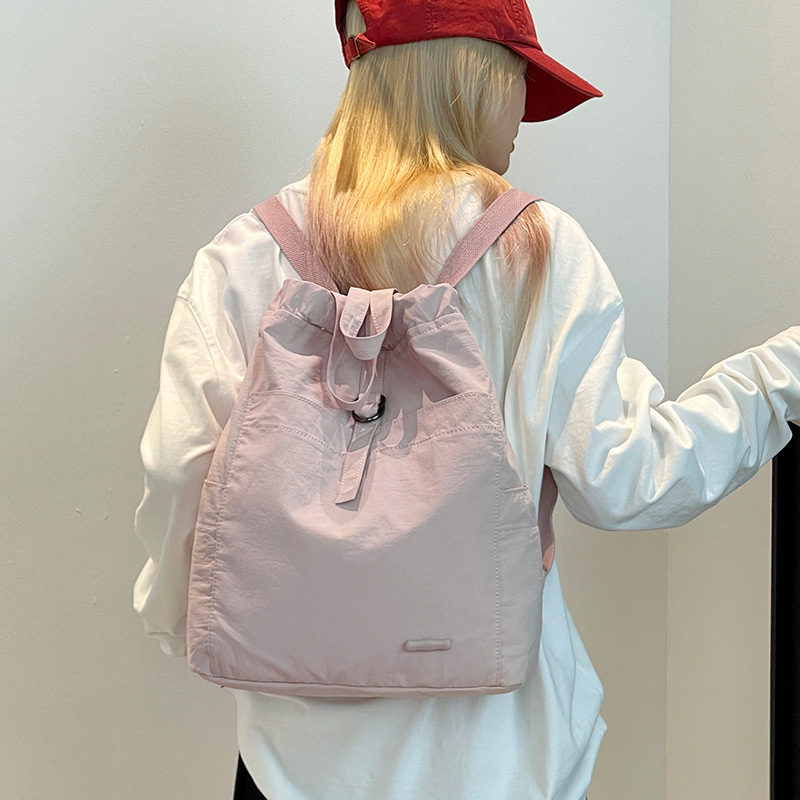Colorful Fox's new Japanese-style women's casual, large-capacity, lightweight, solid-color commuting, fitness and outdoor backpack Specification drawing