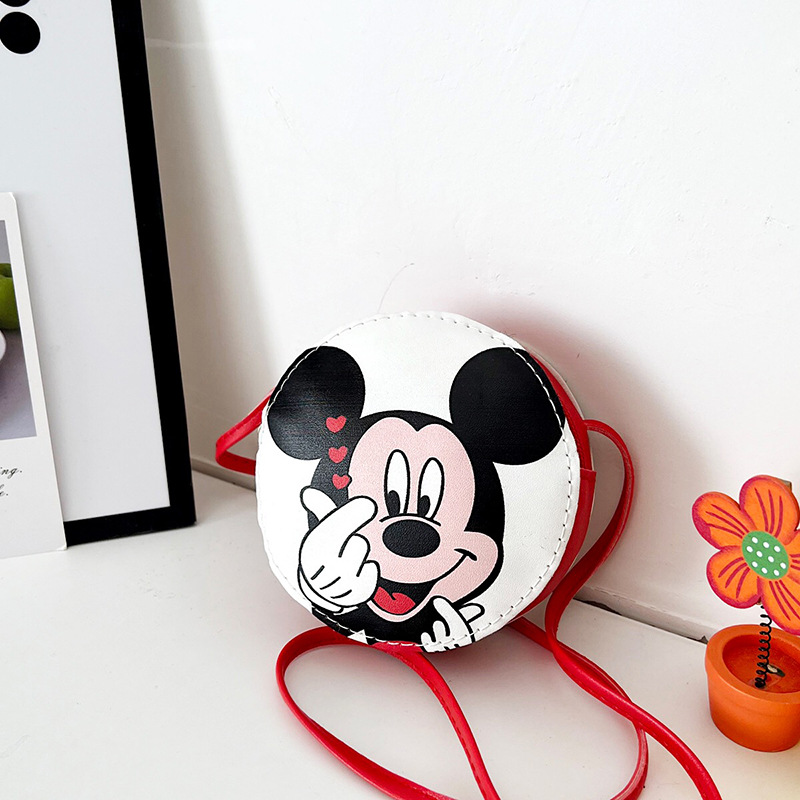 Korean children's bag 2024 New style trendy single-shoulder small round bag, cartoon and anime baby coin purse, girls' crossbody bag Specification drawing