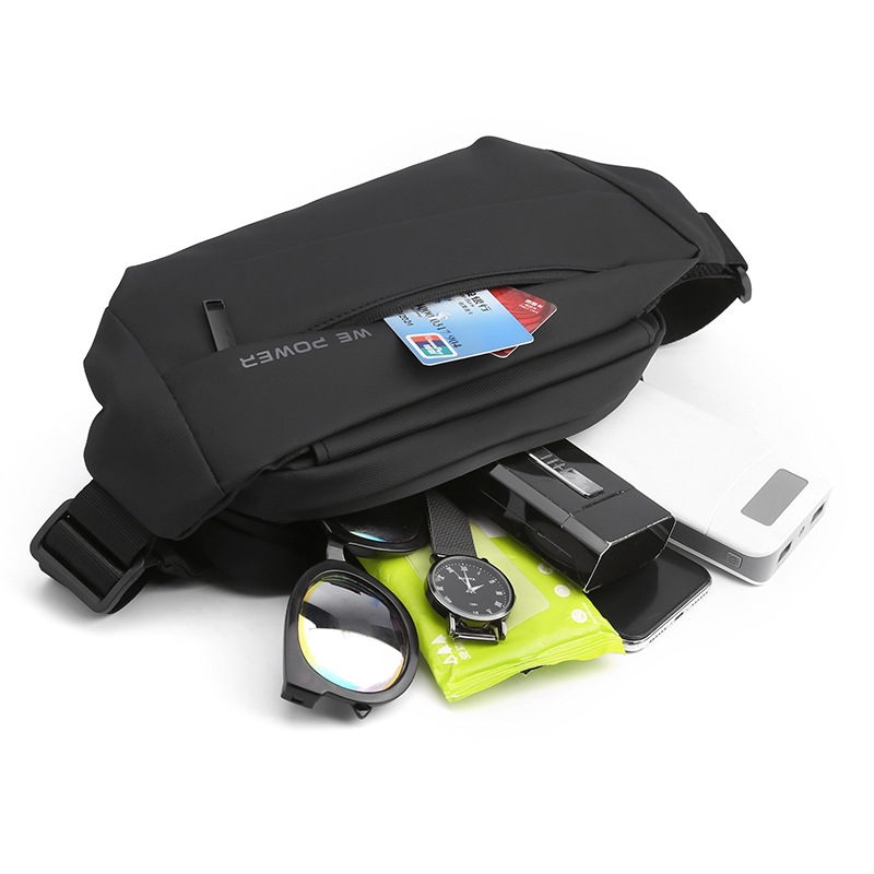 Wepower's new men's chest bag, trendy crossbody bag, outdoor sports waist bag, and large-capacity backpack from ins fashion brand Item Picture