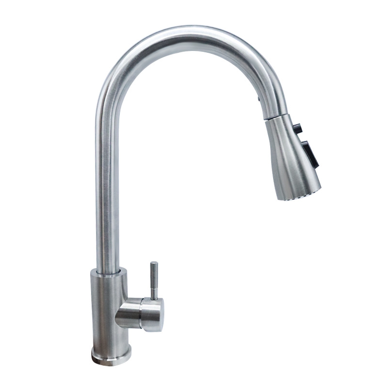 Cross-border stainless steel 304 vegetable basin, pull-out kitchen hot and cold water faucet, bathroom, bathroom, household, retractable and splash-proof Specification drawing