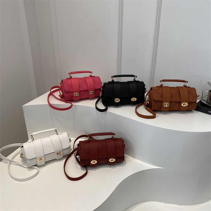 2024 New winter stylish embossed cartoon French niche hand-held pillow bag, versatile single-shoulder bag and crossbody bag for women Application Scenario