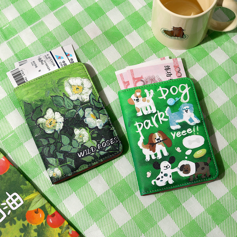 New cartoon card case, ultra-thin and compact bank ID card holder, small wallet, simple and thin, anti-demagnetization card holder details Picture