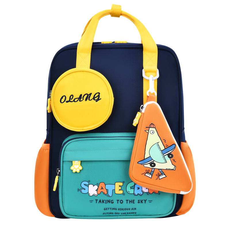 In 2024, a cross-border bestseller for primary school students, a cute girls' back-protecting double-shoulder water-resistant children's backpack factory Item Picture