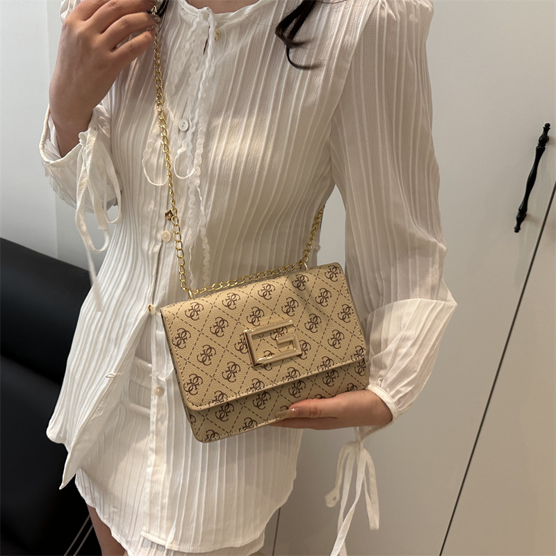 Simple and fashionable chain bag for women 2025 cross-border new trendy and versatile single-shoulder crossbody bag Specification drawing