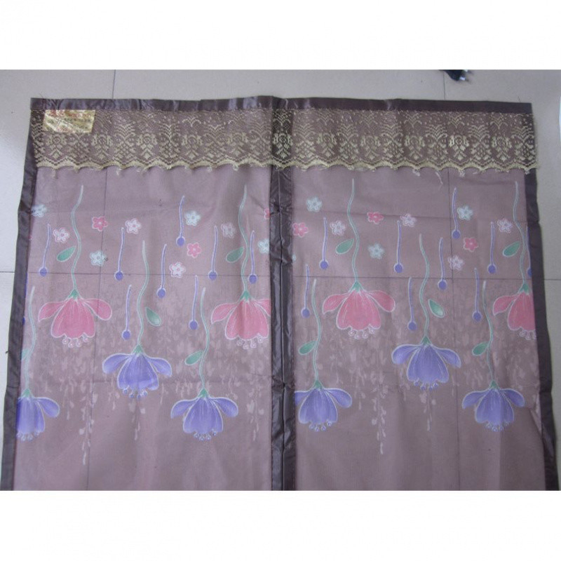 Magnetic screen door curtain, mosquito-proof door curtain, silent encryption, mosquito-proof simple screen door, adhesive snap back adhesive door frame grid details Picture
