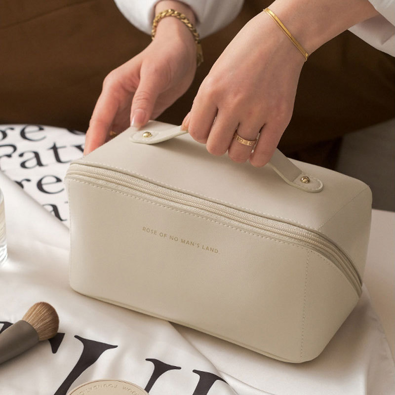 pu fashion makeup bag, ins large-capacity portable travel storage, toiletry bag, pillow makeup bag, starting from one Specification drawing