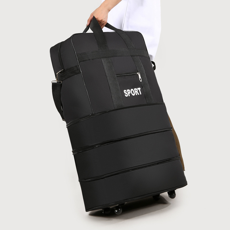 Waterproof folding 158 air cargo bag, large-capacity travel case with wheels and swivel wheels, multi-purpose moving and storage box Application Scenario