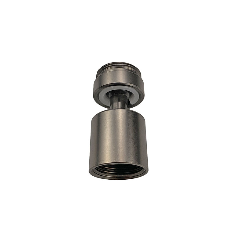 Copper faucet extender 22 fine thread universal swivel joint stainless steel swing head can shape universal pipe nozzle Specification drawing