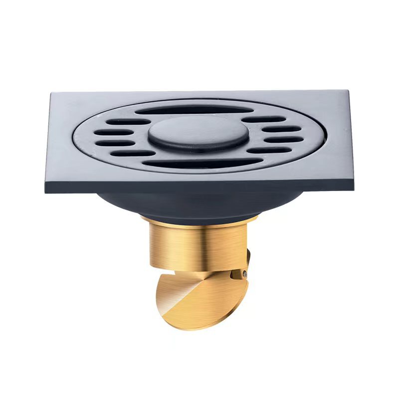 304 stainless steel anti-odor invisible floor drain gun, grey all-copper floor drain core, suitable for both bathroom, shower room and washing machine Item Picture