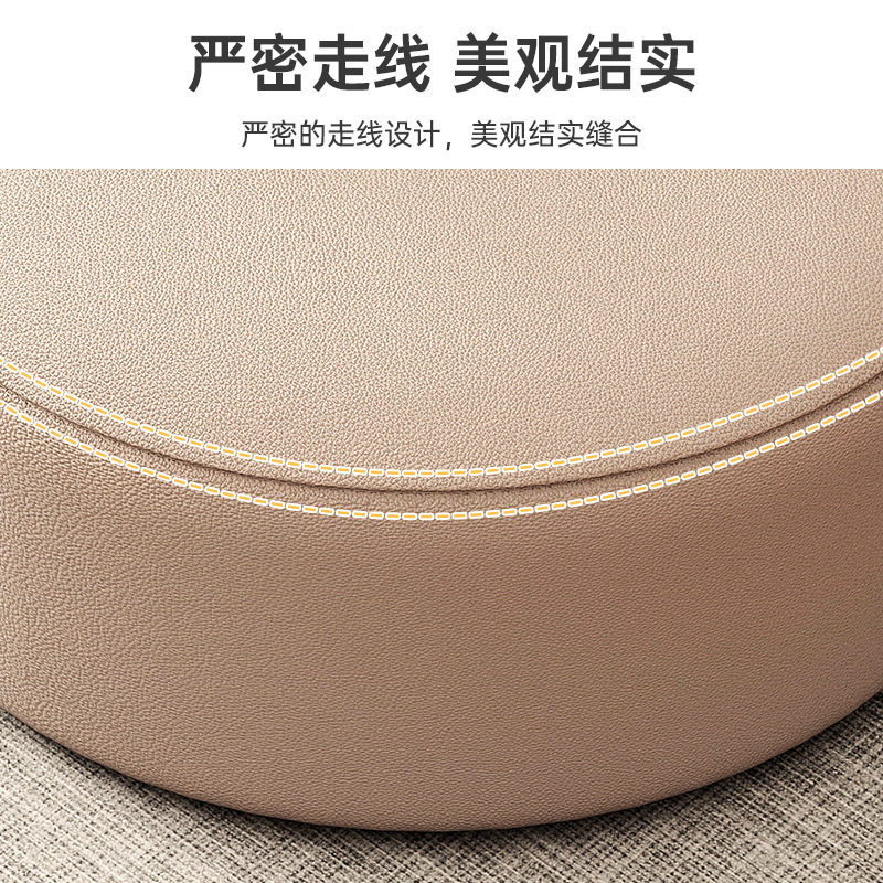 Small stools, household shoe-changing stools, living room sofa stools, balcony bay window cushions, coffee tables, footstools, soft packaging, heavy Wu details Picture
