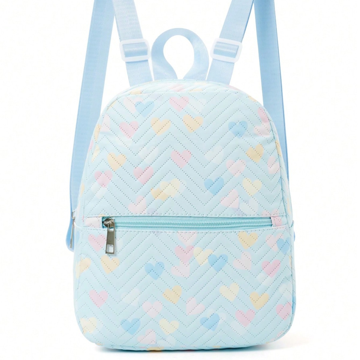 New trendy printed multi-color nylon backpack for women's backpacks in foreign trade. It's a lightweight and large-capacity backpack for women to go out Specification drawing