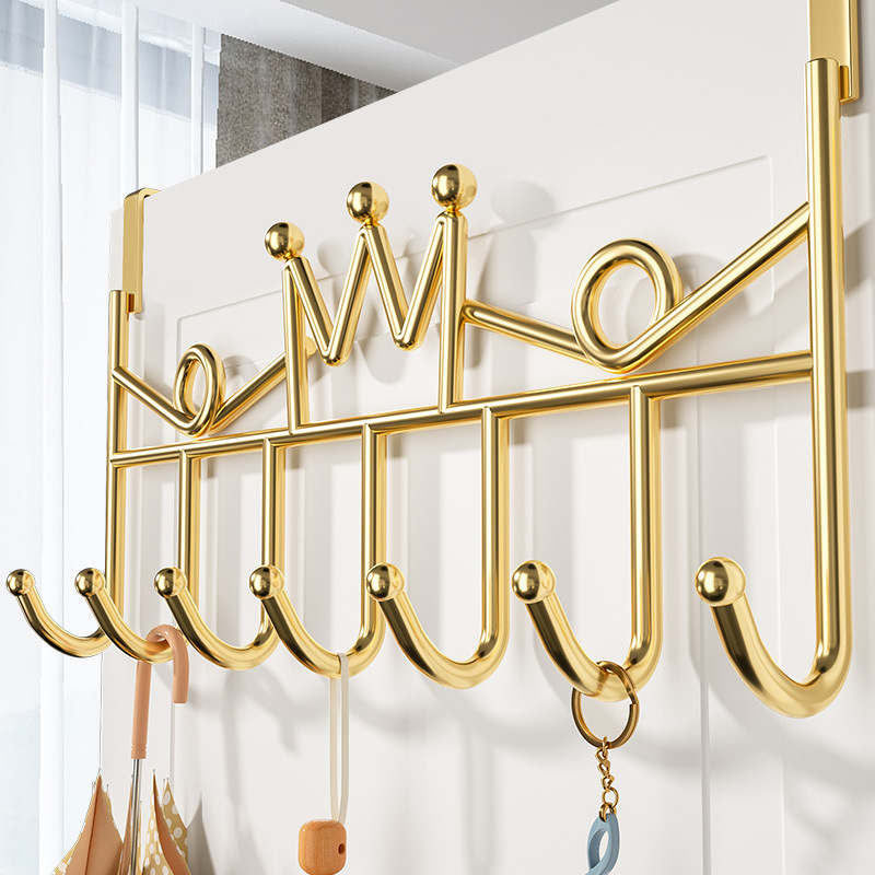 The hook for the clothes hanger at the back of the non-perforated door, the hanging rack for storing clothes and bags, and the hook for clothes and hats on the iron door in the kitchen and bathroom details Picture
