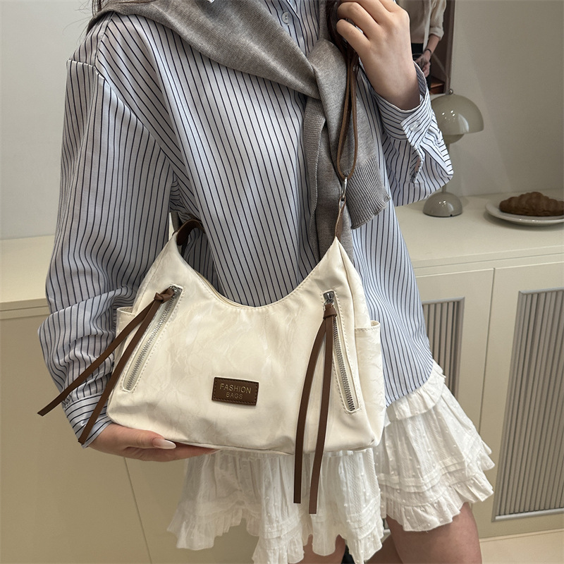 Maillard Fashion Commuter Bag Women 2025 New Spring Casual, Versatile, Retro, large-capacity single-shoulder crossbody bag Specification drawing