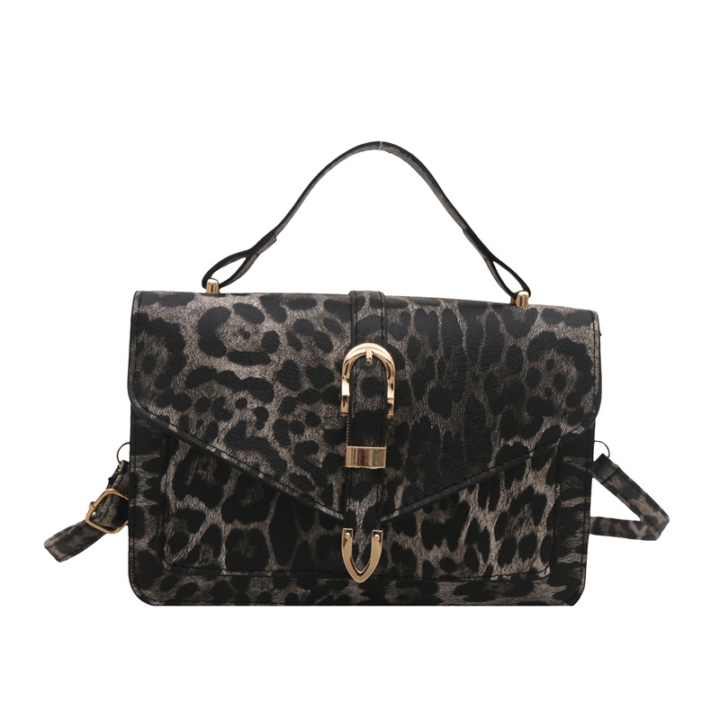 Small square bag, leopard print bag, fashionable small bag, stylish and simple, 2024 new trendy single-shoulder bag, crossbody bag Item Picture