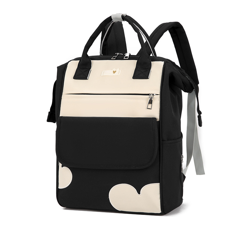 The new Mommy bag is a large-capacity waterproof mother and baby bag, making it convenient for babies to go out and a portable backpack for mothers Specification drawing
