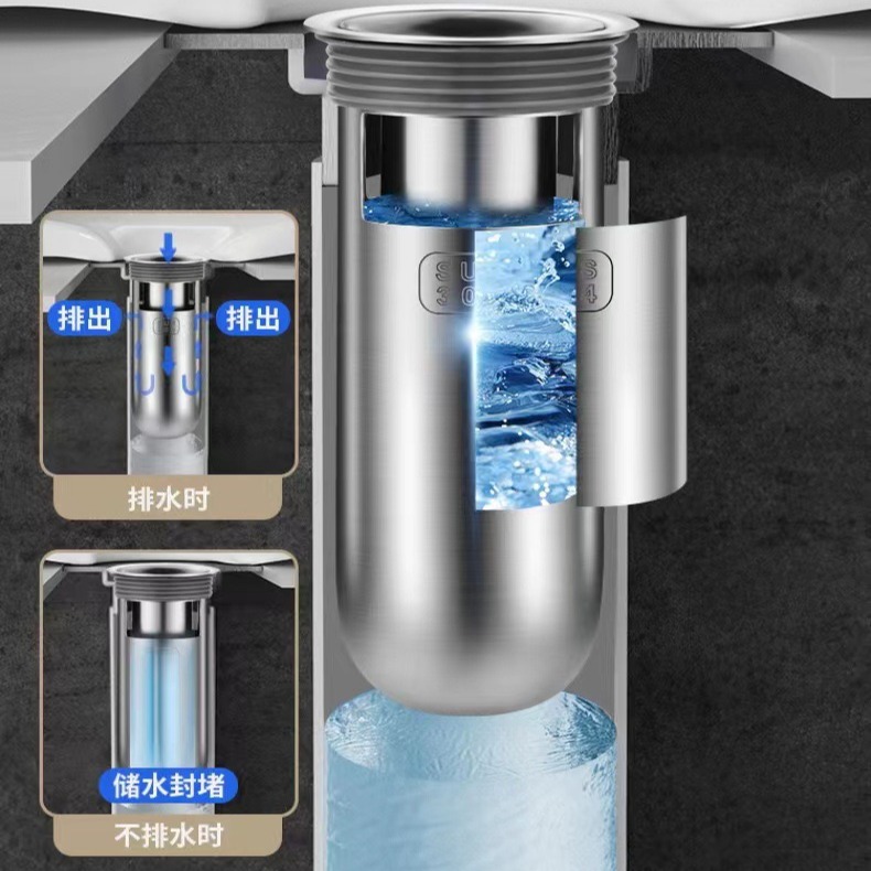 The anti-odor inner core of the floor drain is made of 304 stainless steel, which is anti-insect and anti-backflow. It is a floor drain core anti-odor device for bathrooms, showers and balconies Application Scenario